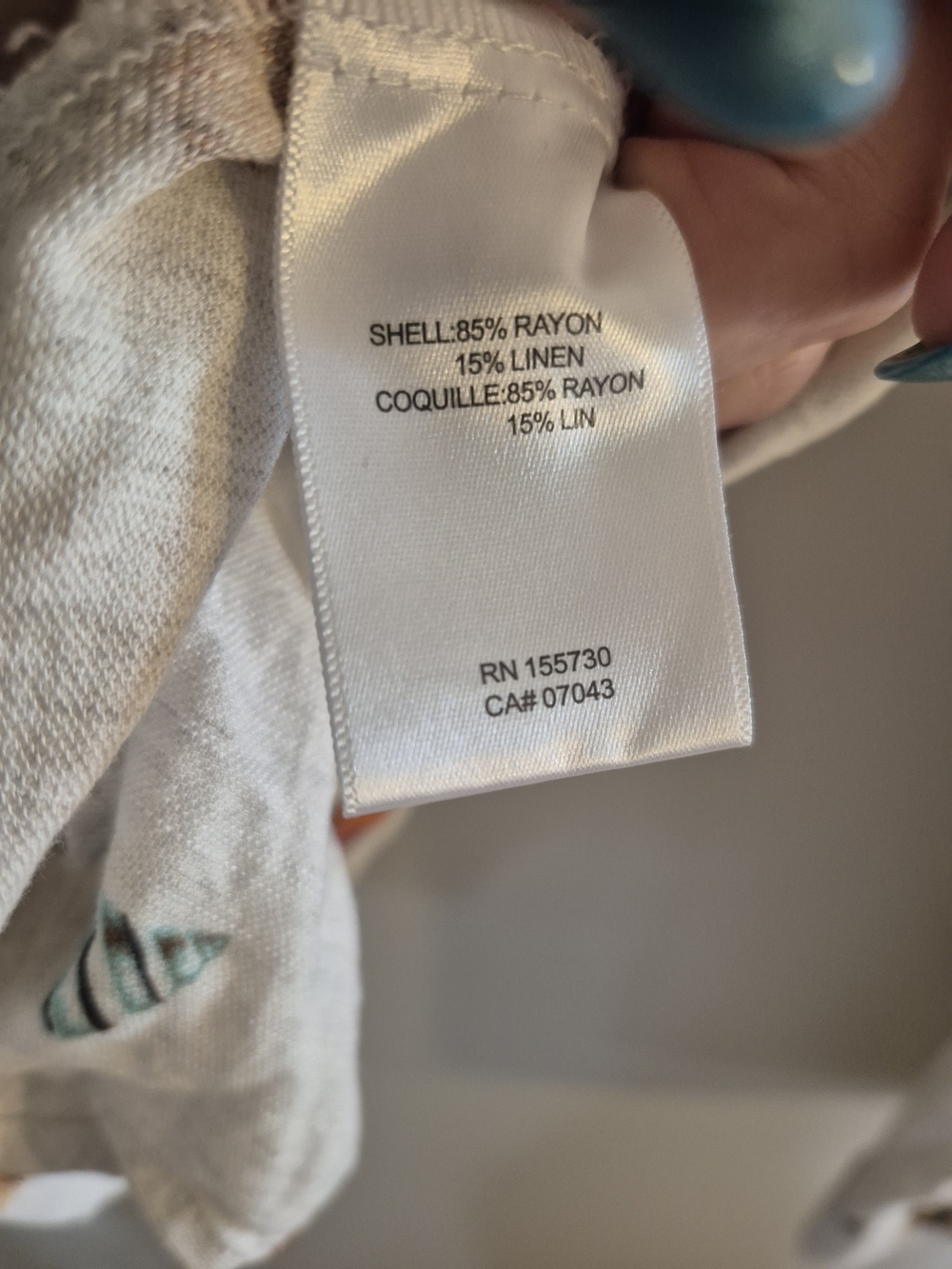 Jane + Delancey Seashell Print Linen Blend Shirt XL PTP 22" - Picture 7 of 7